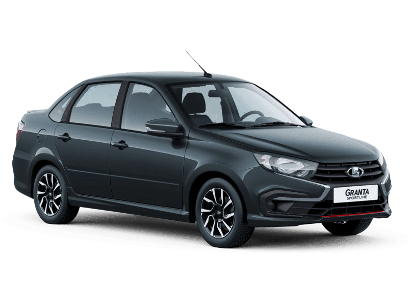 Купить Lada Granta Sportline в Самаре - СЕРЕБРИСТО-ТЕМНО-СЕРЫЙ "БОРНЕО" (633) - МЕТАЛЛИК